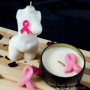Breast Cancer Awareness Candles